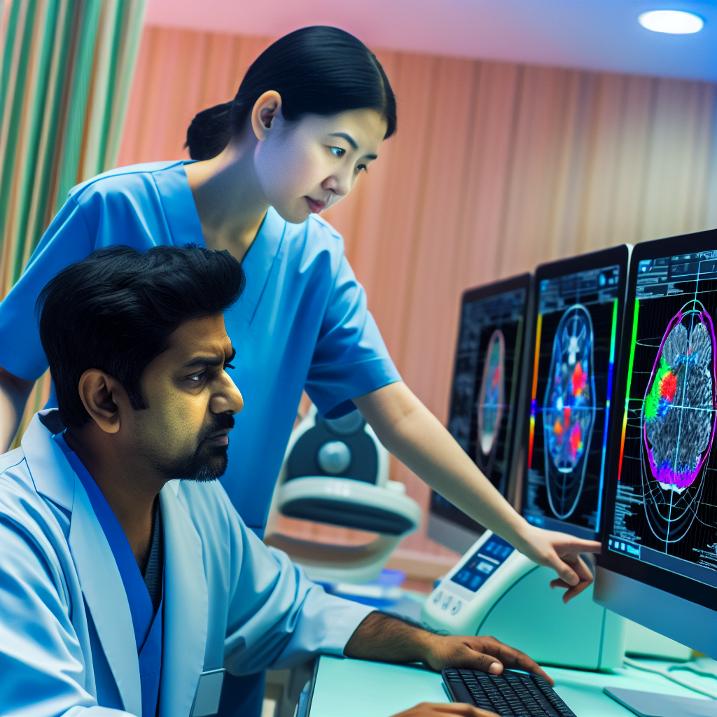 AI-powered medical imaging technology in action.