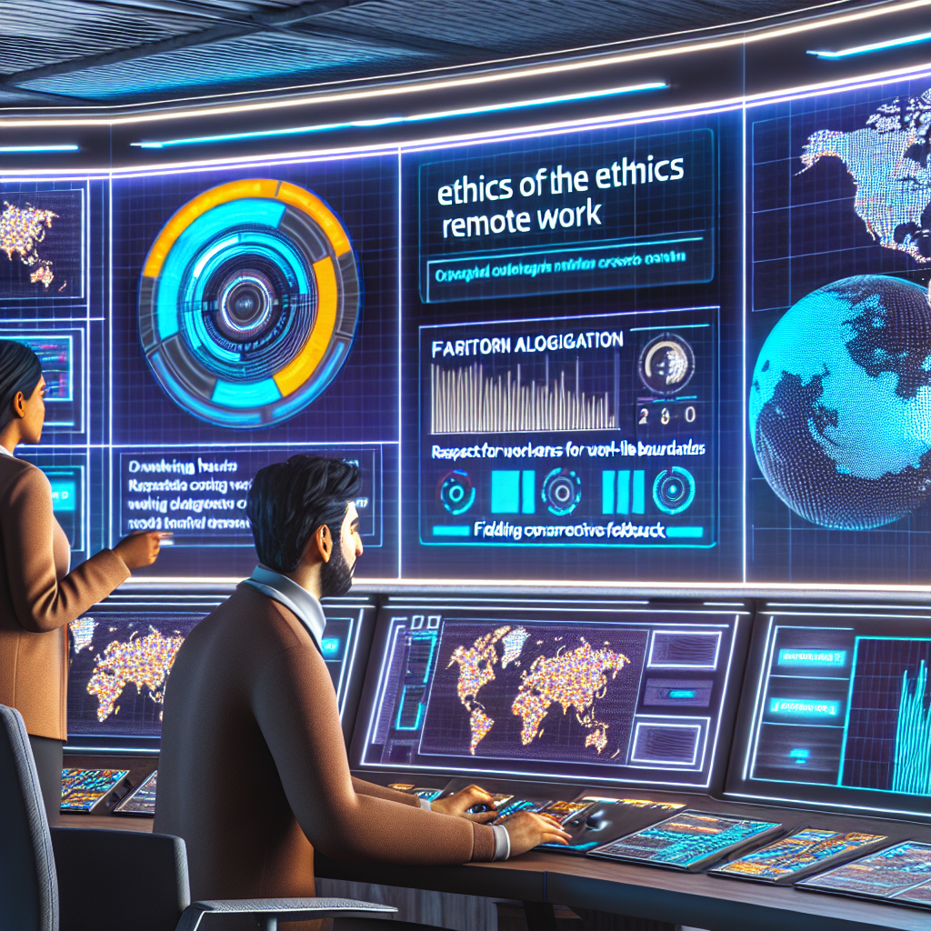 AI system monitoring remote work ethics.