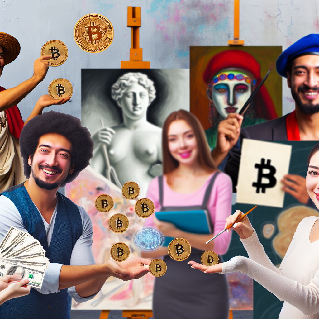 Artists receiving fair compensation through blockchain.