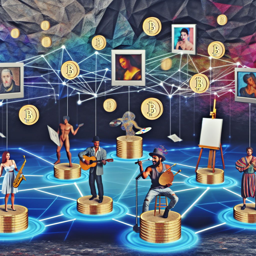 Artists receiving real-time royalties through blockchain.