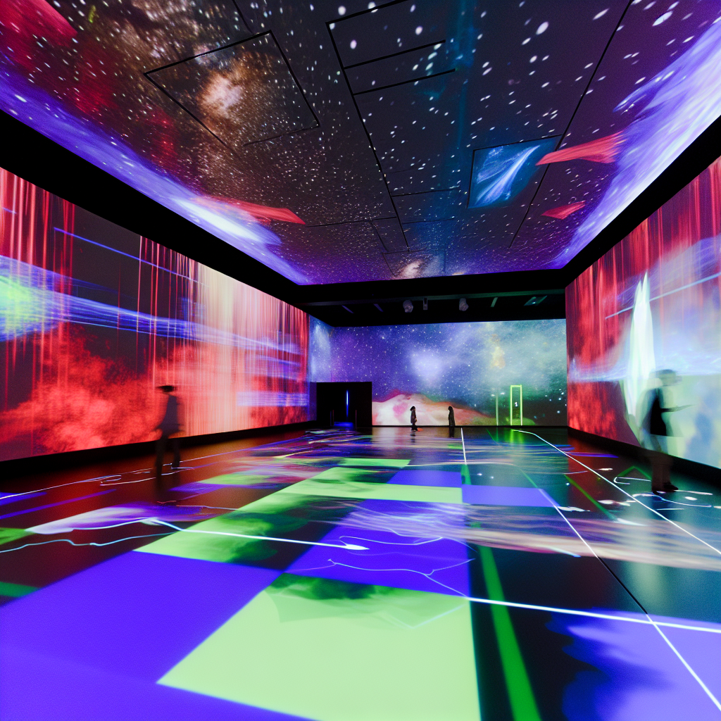 Immersive interactive digital art installations.